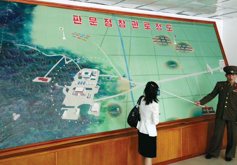 A guide at the DMZ explains the ‘victory’ of the North Koreans over the South.