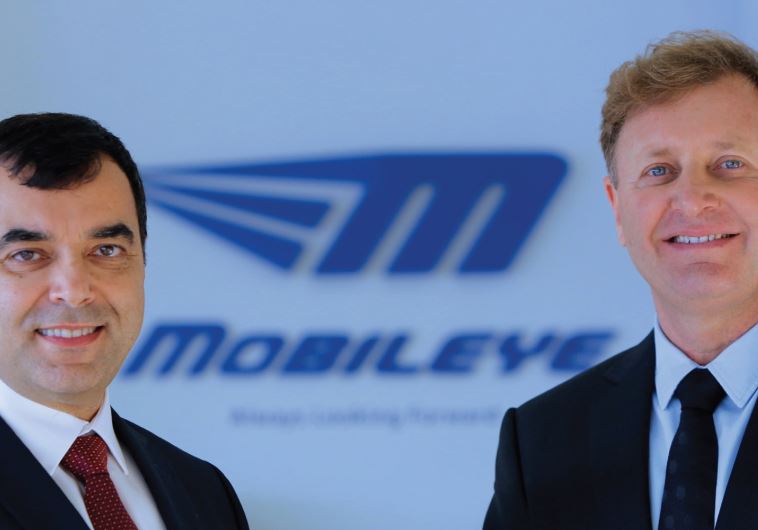 Mobileye founders Prof. Amnon Shashua (left) and Ziv Aviram (Photo by: Courtesy)